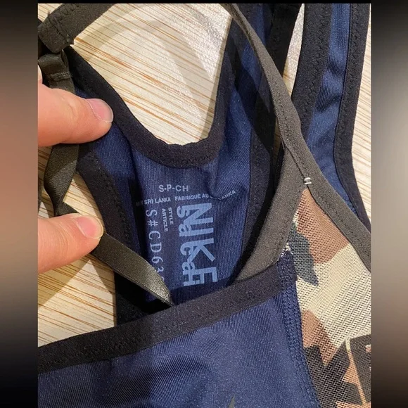 Nike x Sacai Hybrid Padded Bra 'Black/Sequoia'